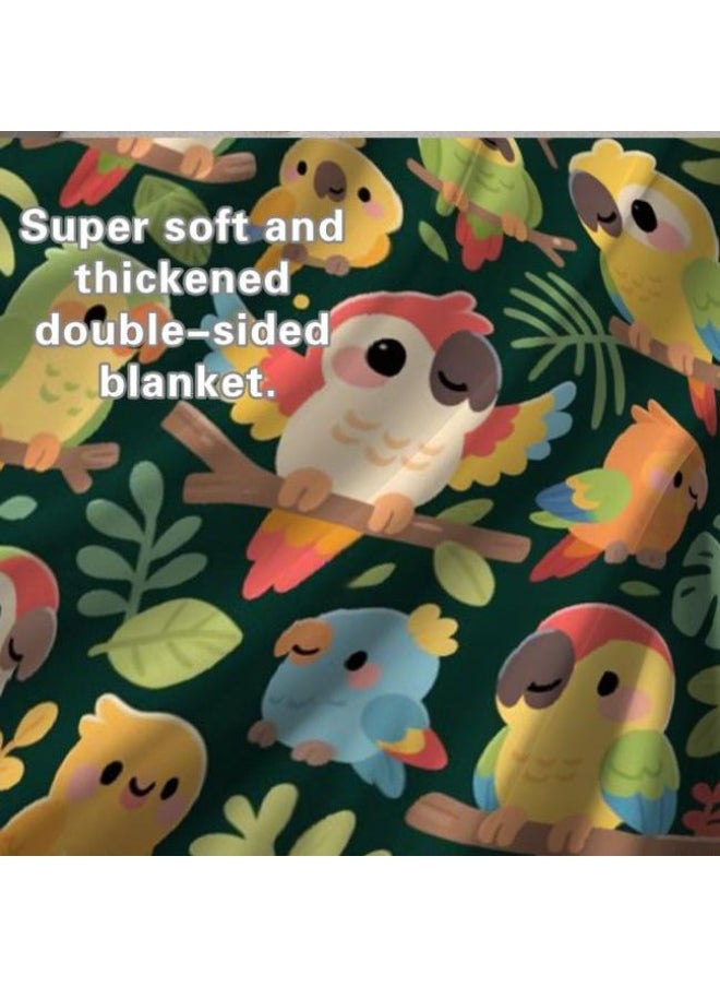 Children's or student cartoon flannel thin blanket (warm and comfortable, suitable for sleep, games) 100cm*150cm