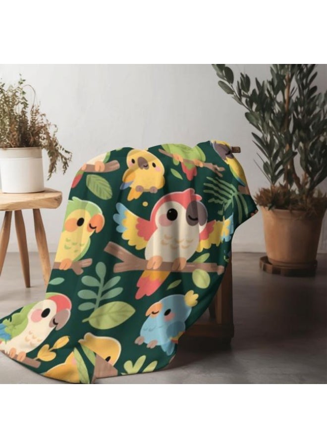 Children's or student cartoon flannel thin blanket (warm and comfortable, suitable for sleep, games) 100cm*150cm
