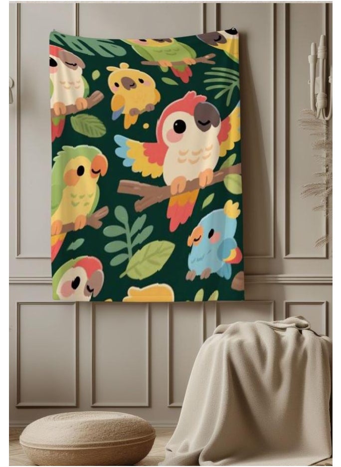 Children's or student cartoon flannel thin blanket (warm and comfortable, suitable for sleep, games) 100cm*150cm