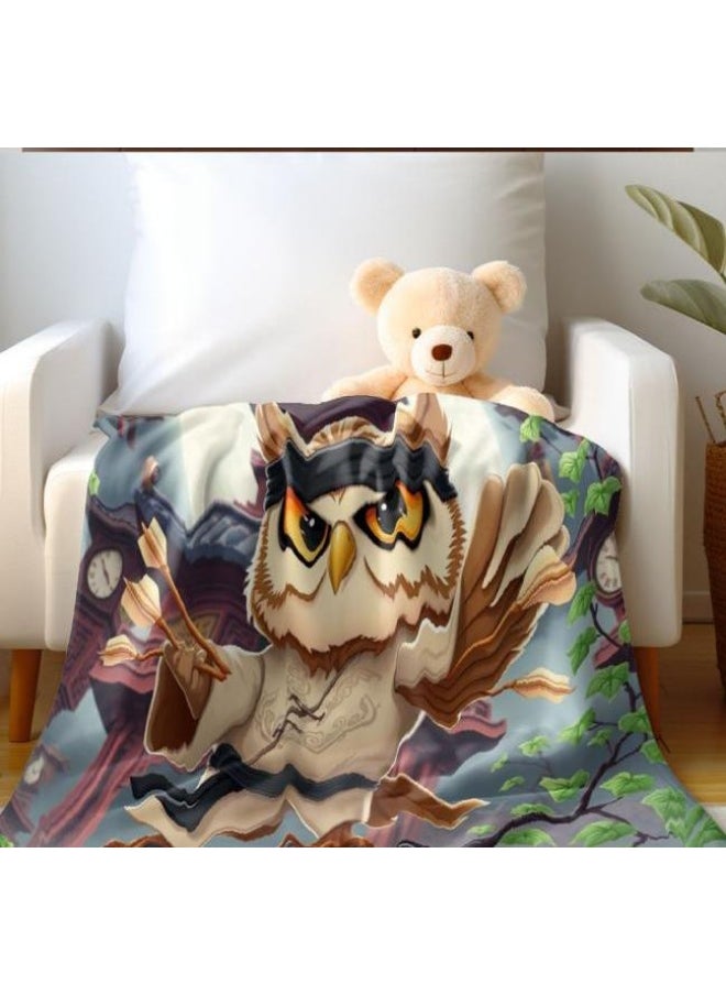 Children's or student cartoon flannel thin blanket (warm and comfortable, suitable for sleep, games) 100cm*150cm - 104
