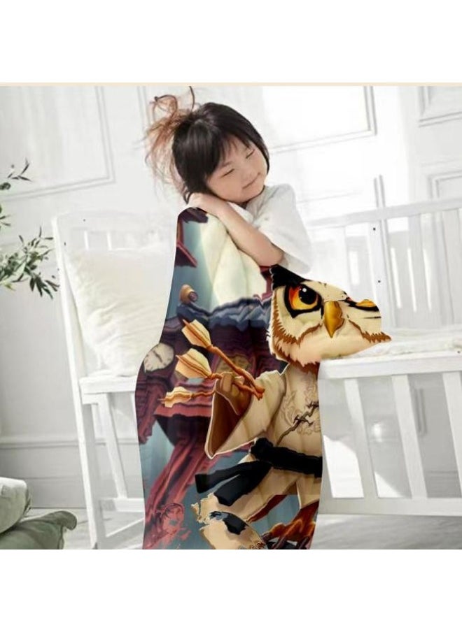 Children's or student cartoon flannel thin blanket (warm and comfortable, suitable for sleep, games) 100cm*150cm - 104