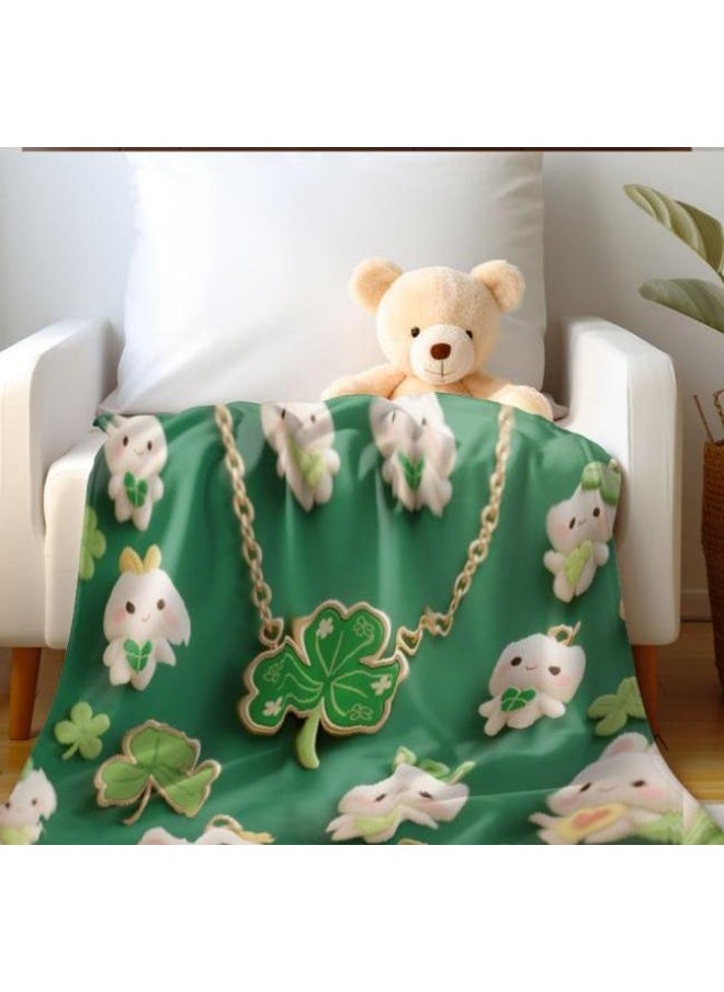 Children's or student cartoon flannel thin blanket (warm and comfortable, suitable for sleep, games) 100cm*150cm - 14