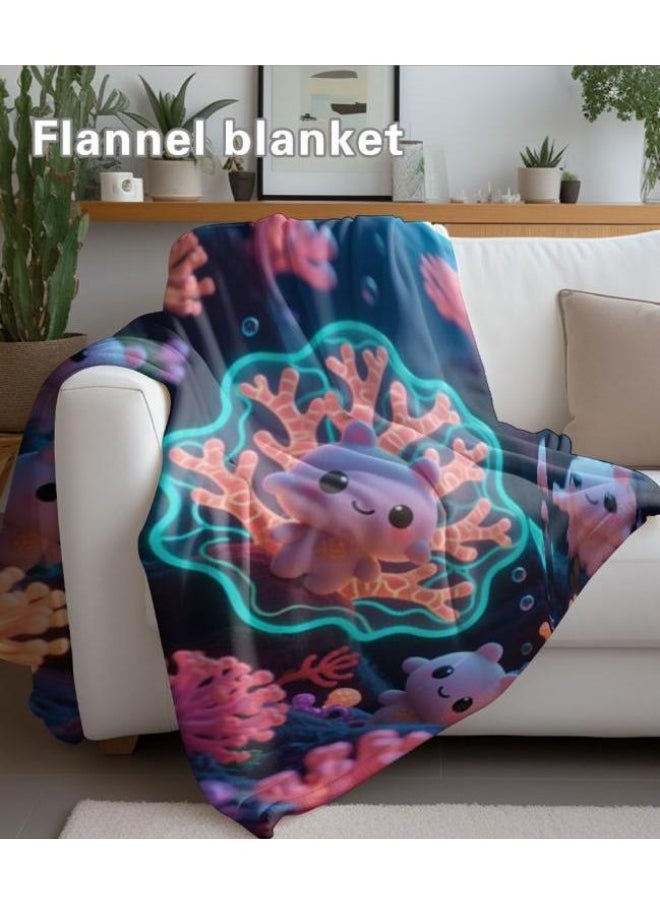 Children's or student cartoon flannel thin blanket (warm and comfortable, suitable for sleep, games) 100cm*150cm - 8