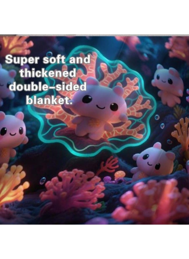 Children's or student cartoon flannel thin blanket (warm and comfortable, suitable for sleep, games) 100cm*150cm - 8