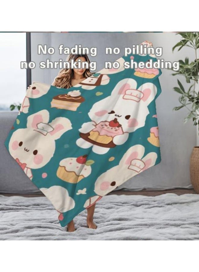 Children's or student cartoon flannel thin blanket (warm and comfortable, suitable for sleep, games) 100cm*150cm