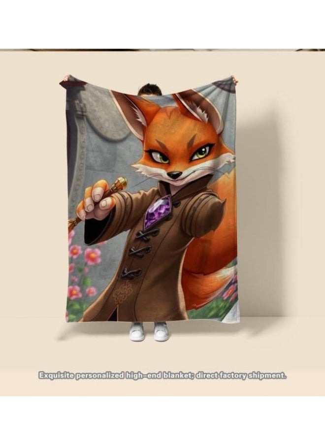 Children's or student cartoon flannel thin blanket (warm and comfortable, suitable for sleep, games) 100cm*150cm - 134