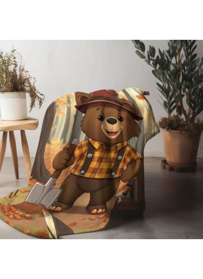 Children's or student cartoon flannel thin blanket (warm and comfortable, suitable for sleep, games) 100cm*150cm - 109