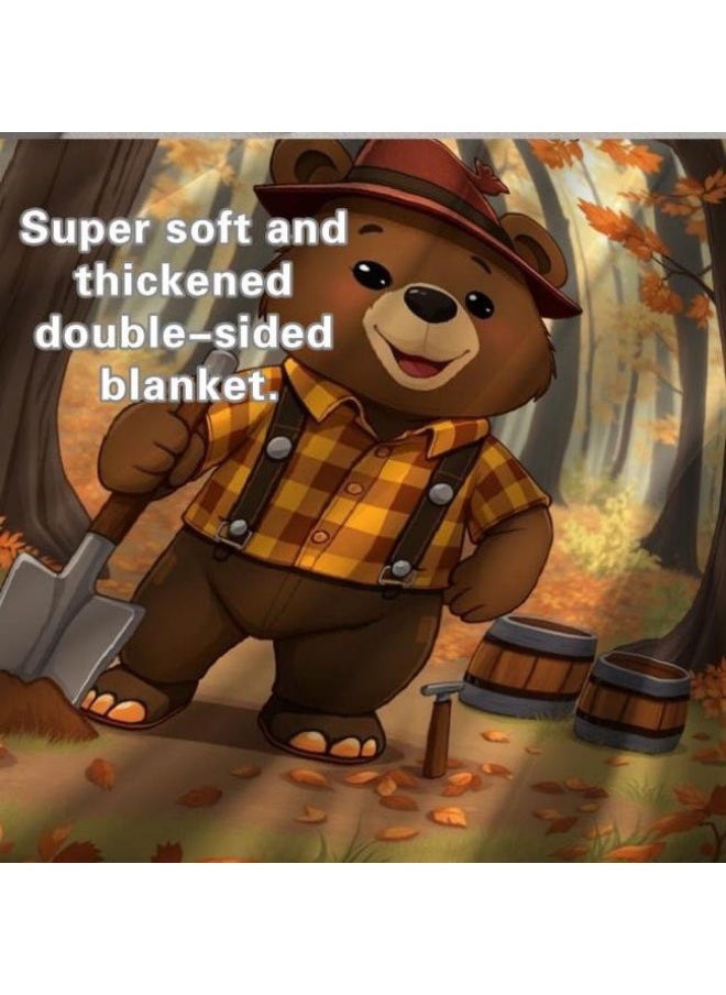 Children's or student cartoon flannel thin blanket (warm and comfortable, suitable for sleep, games) 100cm*150cm - 109