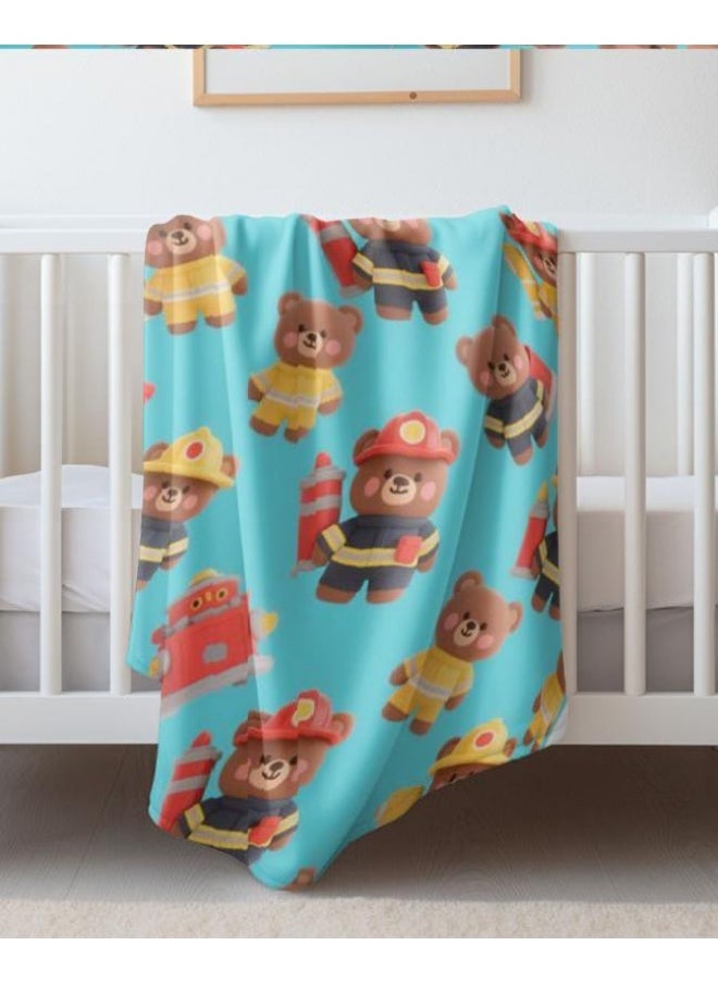 Children's or student cartoon flannel thin blanket (warm and comfortable, suitable for sleep, games) 100cm*150cm - 4