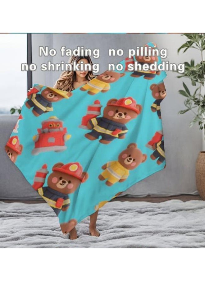 Children's or student cartoon flannel thin blanket (warm and comfortable, suitable for sleep, games) 100cm*150cm - 4