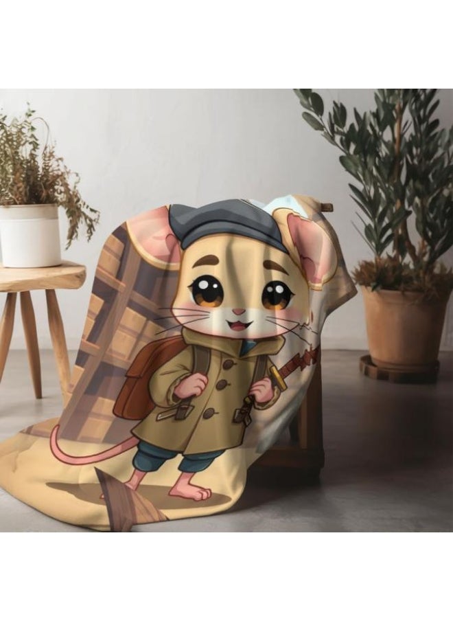 Children's or student cartoon flannel thin blanket (warm and comfortable, suitable for sleep, games) 100cm*150cm - 119