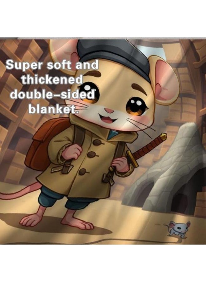 Children's or student cartoon flannel thin blanket (warm and comfortable, suitable for sleep, games) 100cm*150cm - 119