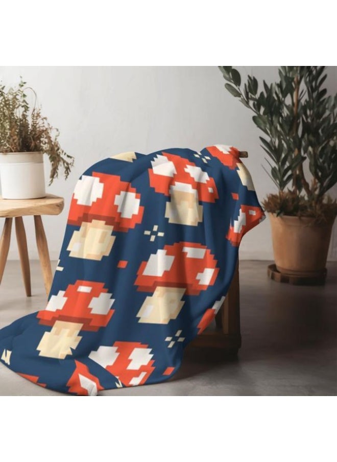 Children's or student cartoon flannel thin blanket (warm and comfortable, suitable for sleep, games) 100cm*150cm