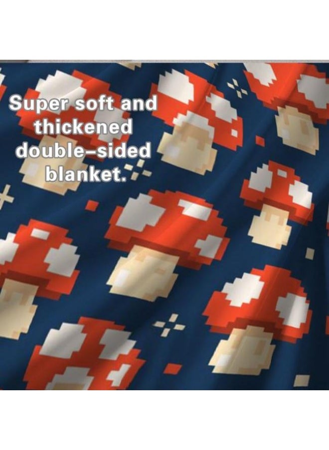 Children's or student cartoon flannel thin blanket (warm and comfortable, suitable for sleep, games) 100cm*150cm