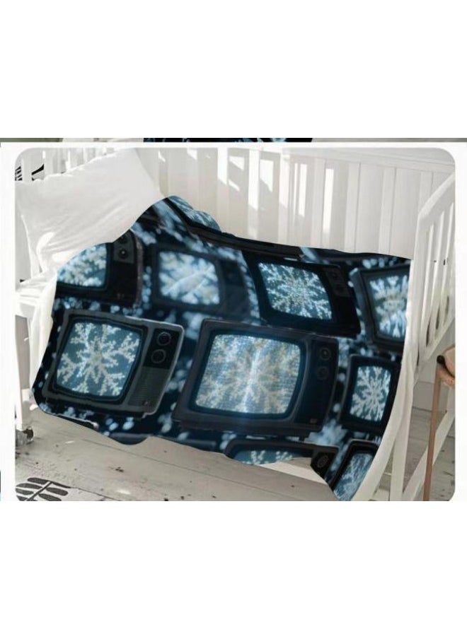 Children's or student cartoon flannel thin blanket (warm and comfortable, suitable for sleep, games) 100cm*150cm