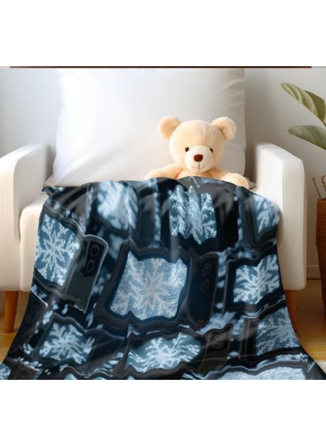 Children's or student cartoon flannel thin blanket (warm and comfortable, suitable for sleep, games) 100cm*150cm