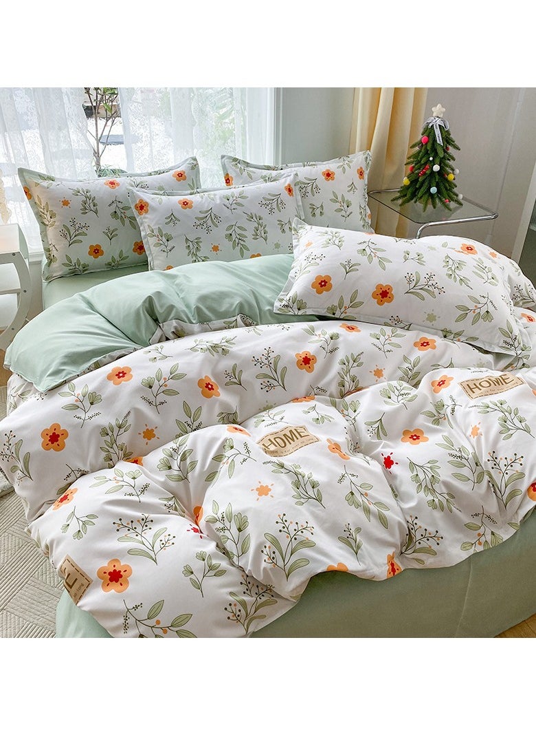 4 Piece King Size/Single Size Bedding Printed Luxury Printed Duvet Cover Comforter Set Cotton Multicolour High Cotton Quality Bedding Set Kids' Duvet Covers 200 x 230 cm