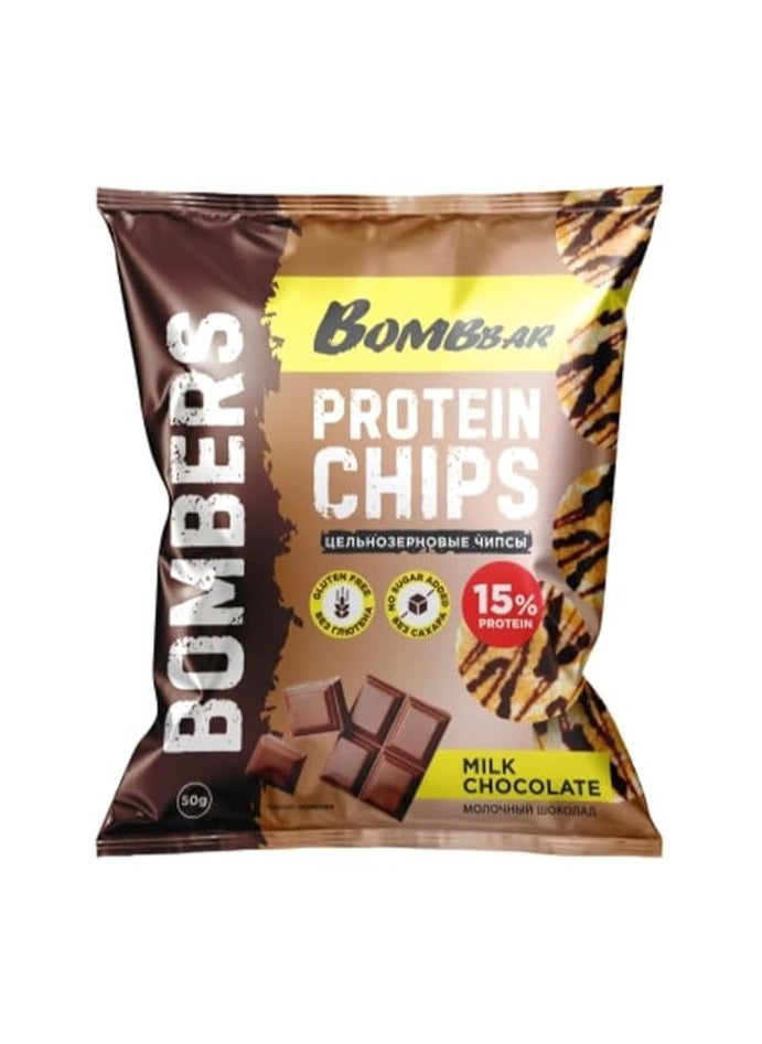 Bombbar protein chips milk chocolate 10x50g