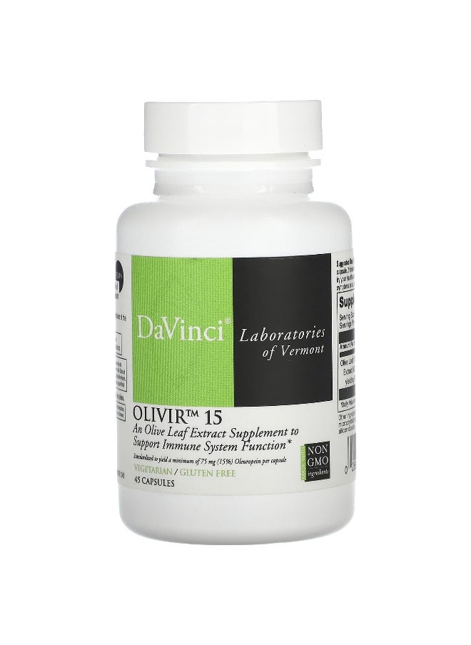 DaVinci Laboratories, Olivir 15, 45 Capsules