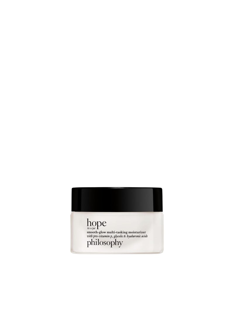 philosophy hope in a jar smooth-glow multi-tasking face moisturizer - with pro-vitamin P, glycolic & hyaluronic acid - provides deep & long-lasting hydration & smoother, radiant skin