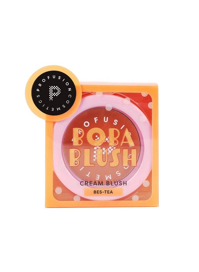 Profusion Cosmetics Cream Blush- Lightweight, Cream Blushes Blend Seamlessly to a Natural Radiant Finish (Bes Tea)