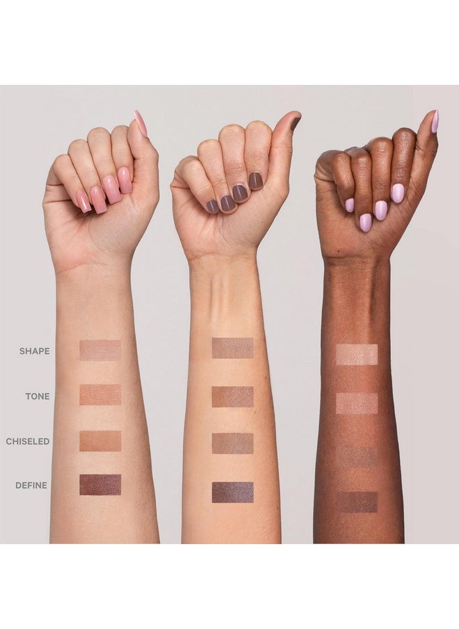 Kevyn Aucoin The Contrast Stick, Chiseled color (medium golden brown, warm undertone): A contour makeup crayon for adding angles, depth, structure and definition. All-day pigments. Made in Italy.