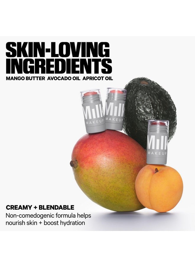 Milk Makeup MILK Makeup Lip and Cheek Tint - Pigmented Cream Stick - Natural Vegan Formula - .21oz (QUIRK-Spiced Rose) Ivory