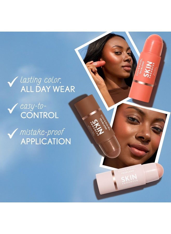 CoverGirl Trublend Skin Enhancer Balm, 120 Sculpted, Contour Stick, Vegan Formula, Easy to Use, Glides on Effortlessly, Non-Greasy, Doesn't Crease, 0.21oz