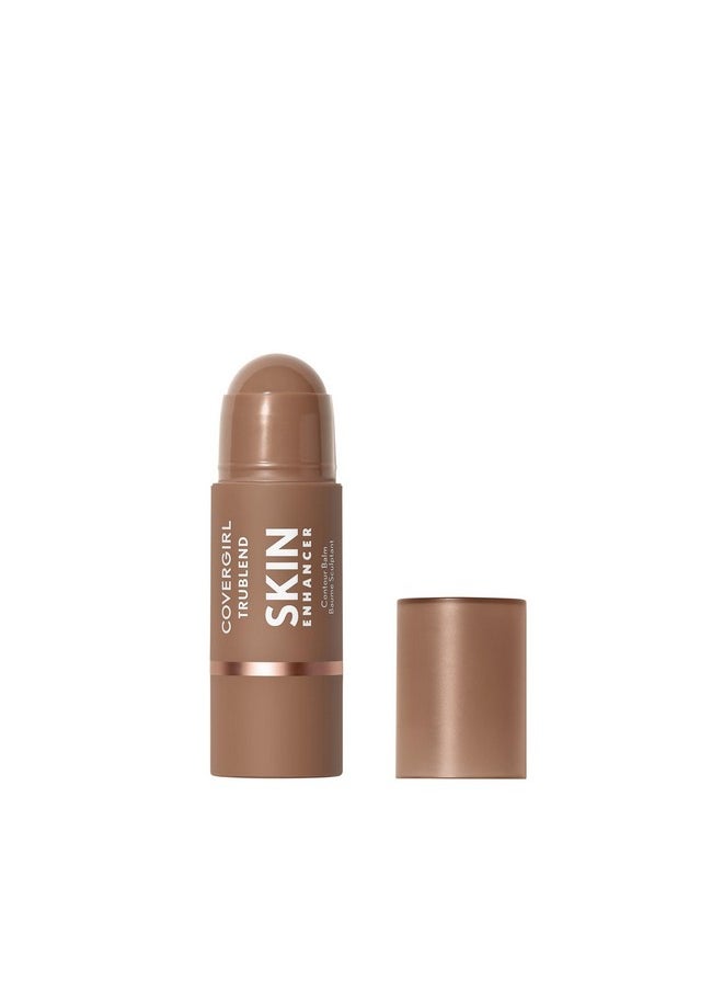 CoverGirl Trublend Skin Enhancer Balm, 120 Sculpted, Contour Stick, Vegan Formula, Easy to Use, Glides on Effortlessly, Non-Greasy, Doesn't Crease, 0.21oz