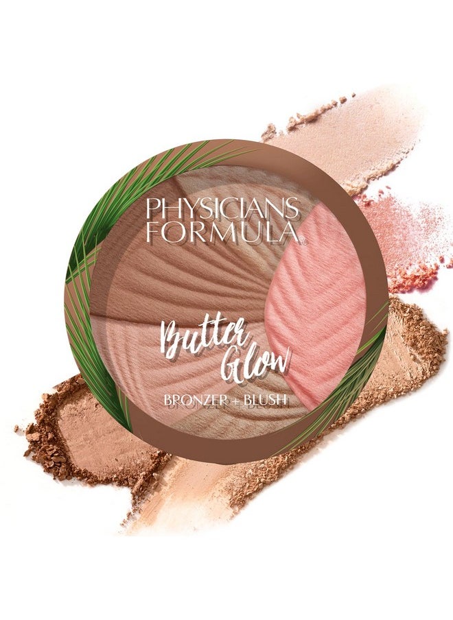 Physicians Formula Butter Glow Bronzer + Blush, Ultra Creamy 2-in-1 Formula, Illuminating & Moisturizing Butter Blend - Healthy Glow