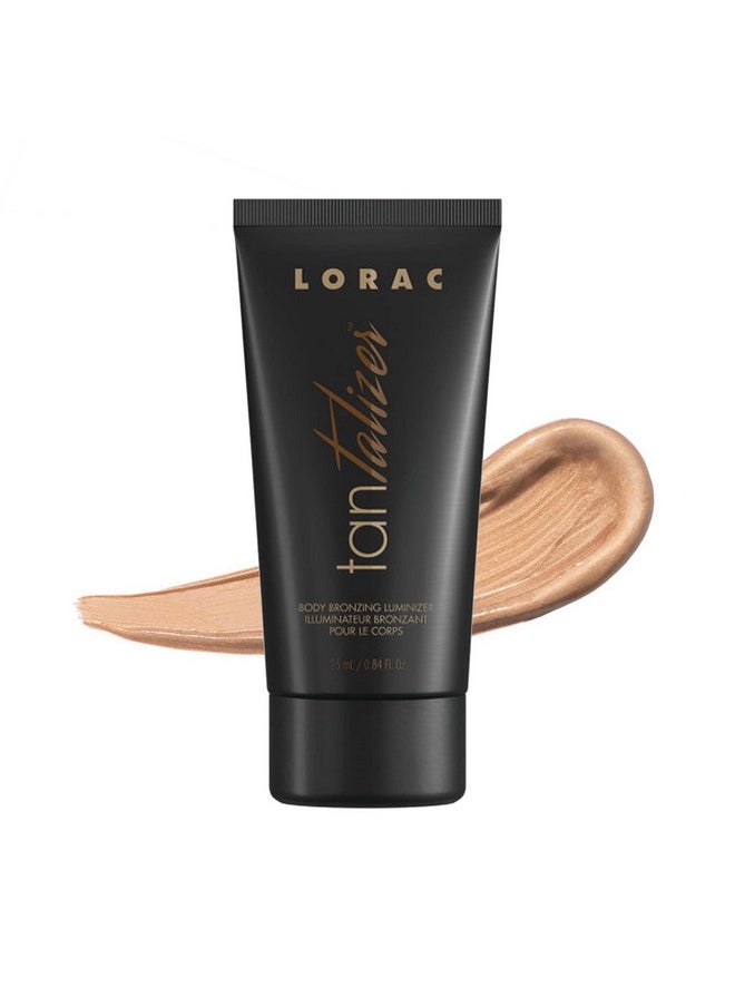 LORAC Tantalizer Body Bronzing Luminizer, Travel Size | Bronzing Lotion | Full Body Bronzer, Antioxidant Infused, Cruelty Free, Gluten Free, Vegan
