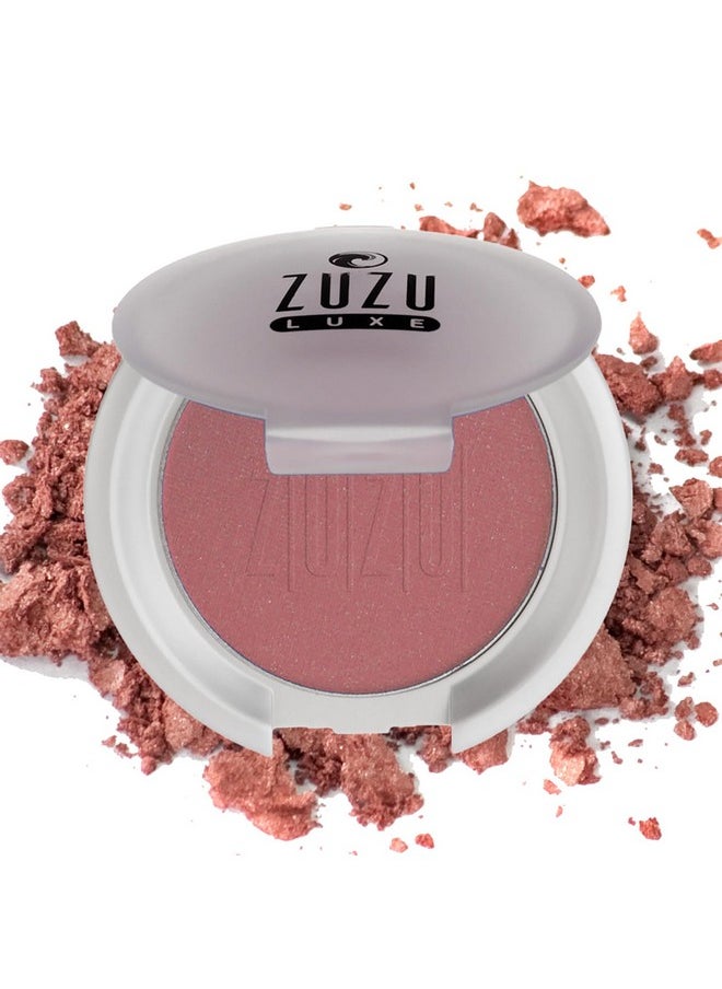 ZUZU LUXE Mineral Blush (Haze - Raspberry/Warm Shimmer), Natural, Paraben Free, Vegan, Gluten-free, Cruelty-free, Non GMO, 0.1 oz.