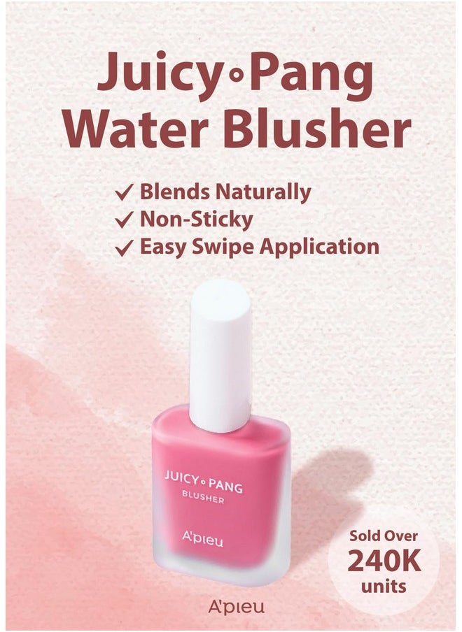 A'PIEU JUICY-PANG WATER BLUSHER (PK02 - Raspberry) Korean Liquid Blush For Cheeks K Beauty Makeup