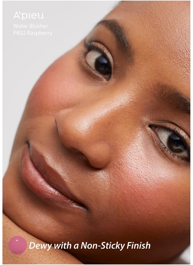 A'PIEU JUICY-PANG WATER BLUSHER (PK02 - Raspberry) Korean Liquid Blush For Cheeks K Beauty Makeup