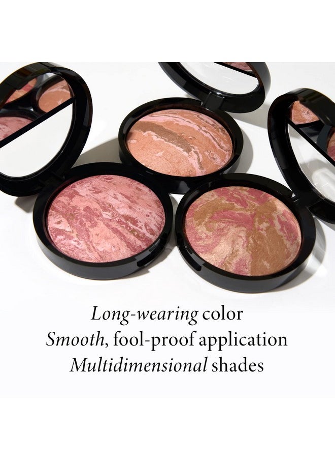 LAURA GELLER NEW YORK Baked Blush-n-Bronze Marbleized 2-in-1 Sculpting Bronzer Blush - Rose Bronze - Contour Face with a Radiant Flush