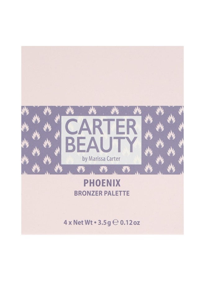 Carter Beauty By Marissa Carter Bronzer Palette - Adds Instant Colour And Depth To The Face - For A Sun-Kissed Look All Year Round - Suitable For Medium Skin Tones - Phoenix - 0.48 Oz