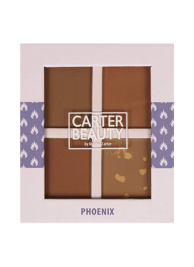 Carter Beauty By Marissa Carter Bronzer Palette - Adds Instant Colour And Depth To The Face - For A Sun-Kissed Look All Year Round - Suitable For Medium Skin Tones - Phoenix - 0.48 Oz