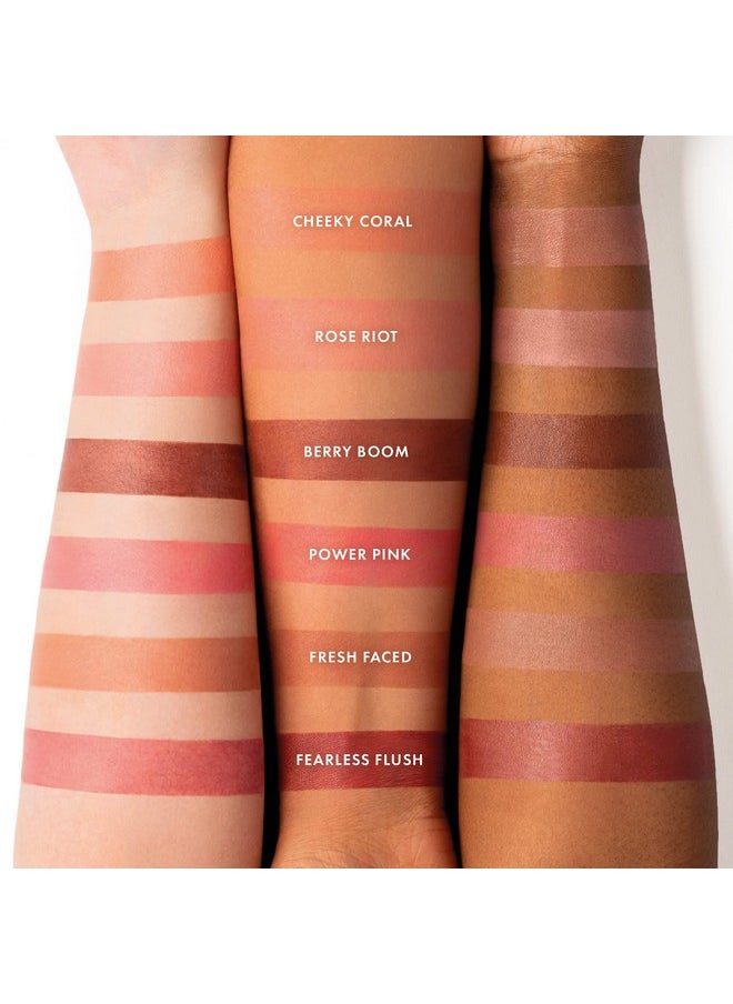 ICONIC LONDON Sheer Blush | Lightweight Liquid Cream Blush, Cruelty Free, Vegan Makeup, Rose Riot (Light Pink) 0.42 Fl oz