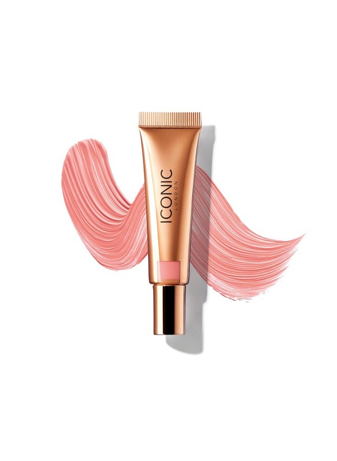 ICONIC LONDON Sheer Blush | Lightweight Liquid Cream Blush, Cruelty Free, Vegan Makeup, Rose Riot (Light Pink) 0.42 Fl oz