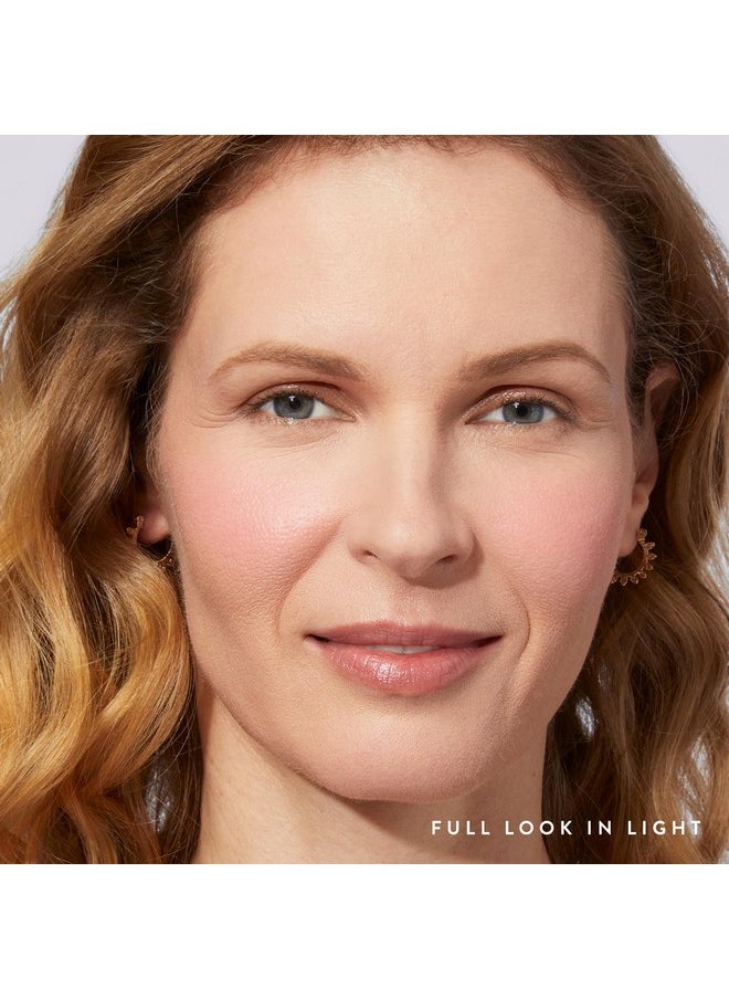 LAURA GELLER NEW YORK Blush-n-Balance 3pc Kit Baked Balance-N-Brighten Color Correcting Foundation, Light + Retractable Kabuki Brush + Baked Blush-N-Brighten, Tropic Hues