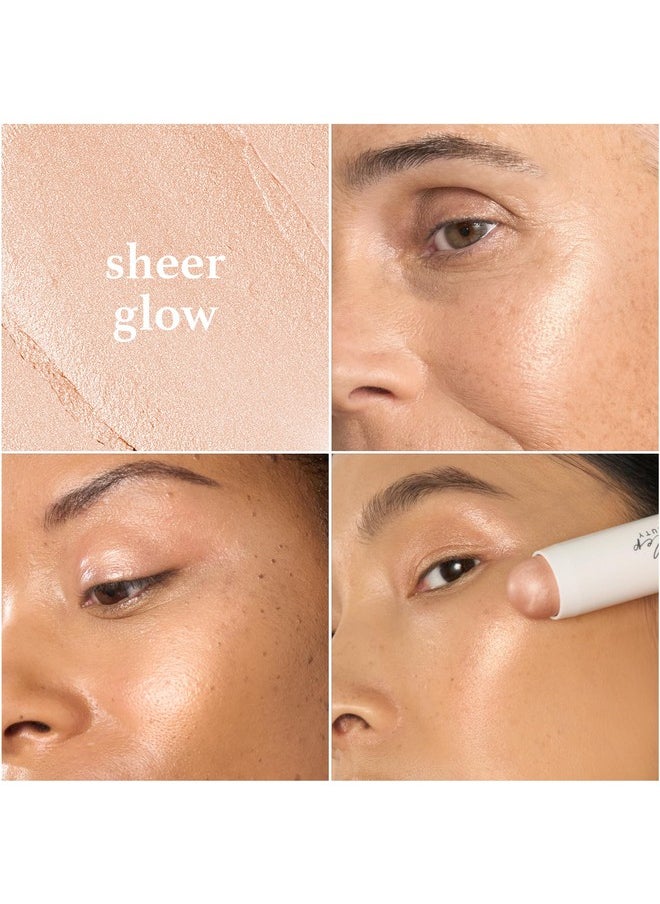 Julep Skip The Brush Cream to Powder Highlighter Stick- Sheer Glow - Blendable and Buildable Color - 2-in-1 Makeup Stick