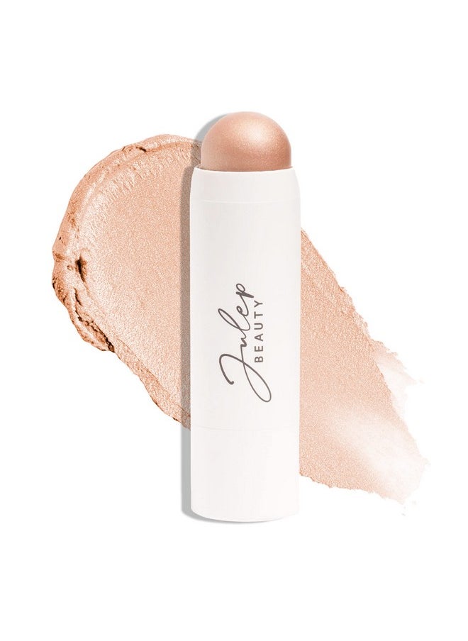 Julep Skip The Brush Cream to Powder Highlighter Stick- Sheer Glow - Blendable and Buildable Color - 2-in-1 Makeup Stick