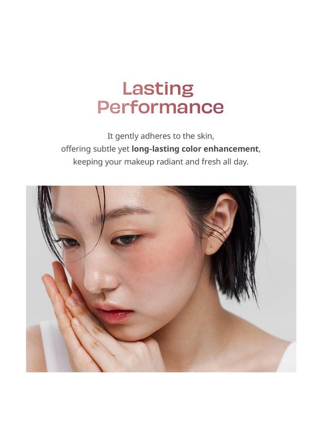 House of Hur Moist Ampoule Blusher, Buildable Water-based Formula, Infused with over 50% moisture essence, no tackiness, long-lasting moisture, weightless feel (05 Peach Coral, 20ml)