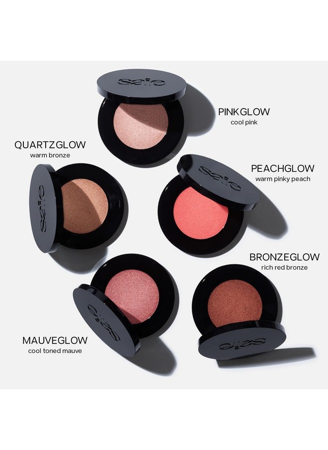 Saie Glow Sculpt Multi-Use Highlighter + Cream Blush - Lightweight with Hyaluronic Acid + Micropearl for Radiant, Glowing Skin - Peachglow (.02 oz)