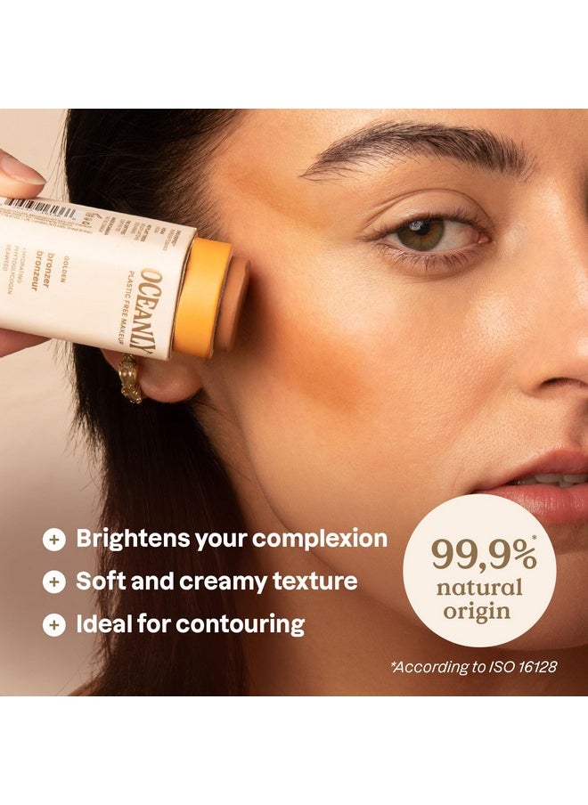 ATTITUDE Oceanly Plastic-Free Lightweight Bronzer Stick, Titanium Dioxide-Free, EWG Verified, Vegan & Cruelty-free Makeup, Golden, 0.3 Ounces
