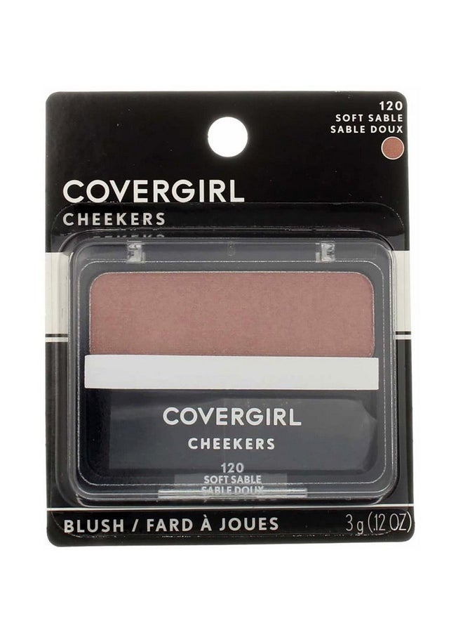 CoverGirl Soft Sable 120 Cheekers Blush -- 3 per case.