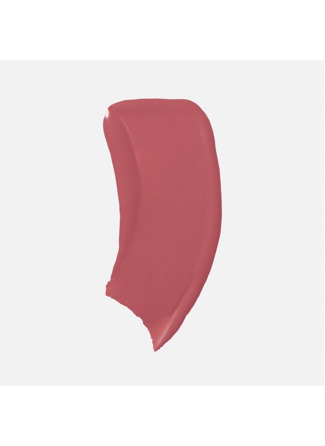 Saie Dew Blush - Lightweight Liquid Blush with a Blendable + Buildable Cream Finish - Dewy Cheek Tint with Doe Foot Wand Makeup Applicator - Mauve Blush - Chilly (.40 oz)