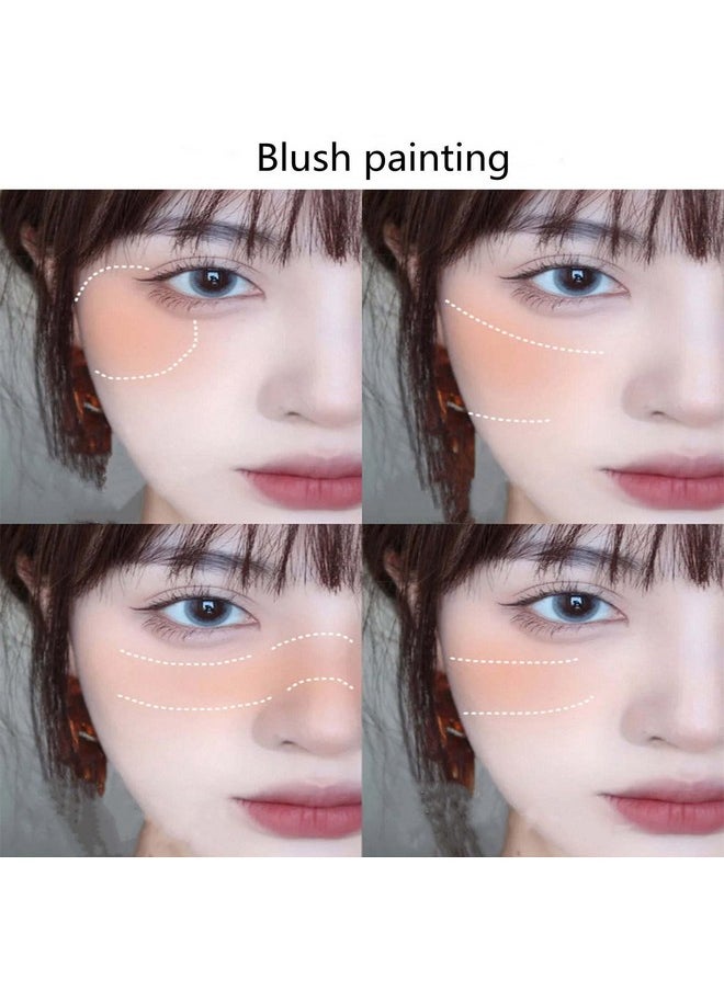 Blush Palette, Milk Galaxy Soft Mist Blush Monochrome Blush Palette Matte Vitality Nude Makeup Rouge Repair Blush Portable Daily Light Makeup Pink Tender Girl Beautiful Woman (Oat sweet milk)