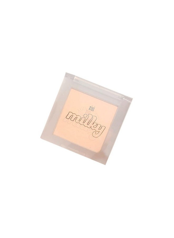 Blush Palette, Milk Galaxy Soft Mist Blush Monochrome Blush Palette Matte Vitality Nude Makeup Rouge Repair Blush Portable Daily Light Makeup Pink Tender Girl Beautiful Woman (Oat sweet milk)