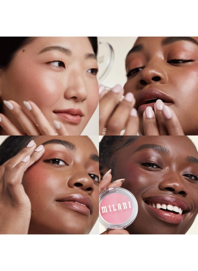 Milani Cheek Kiss Cream Blush- Cream to Gel Blush for Cheek and Lip Tint